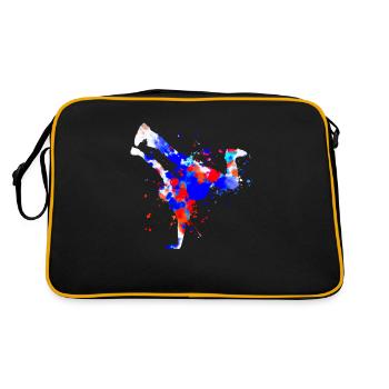 Breakdance Hip Hop Garçons Filles Hiphop Bboy BG - Sac Retro - noir/or - Dos