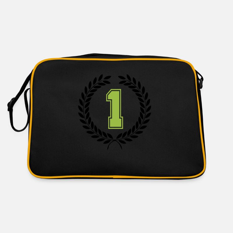 1 - Retro Tasche - Schwarz/Gold