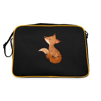 Campagne pour sauver la faune - Sac Retro - noir/or - Dos