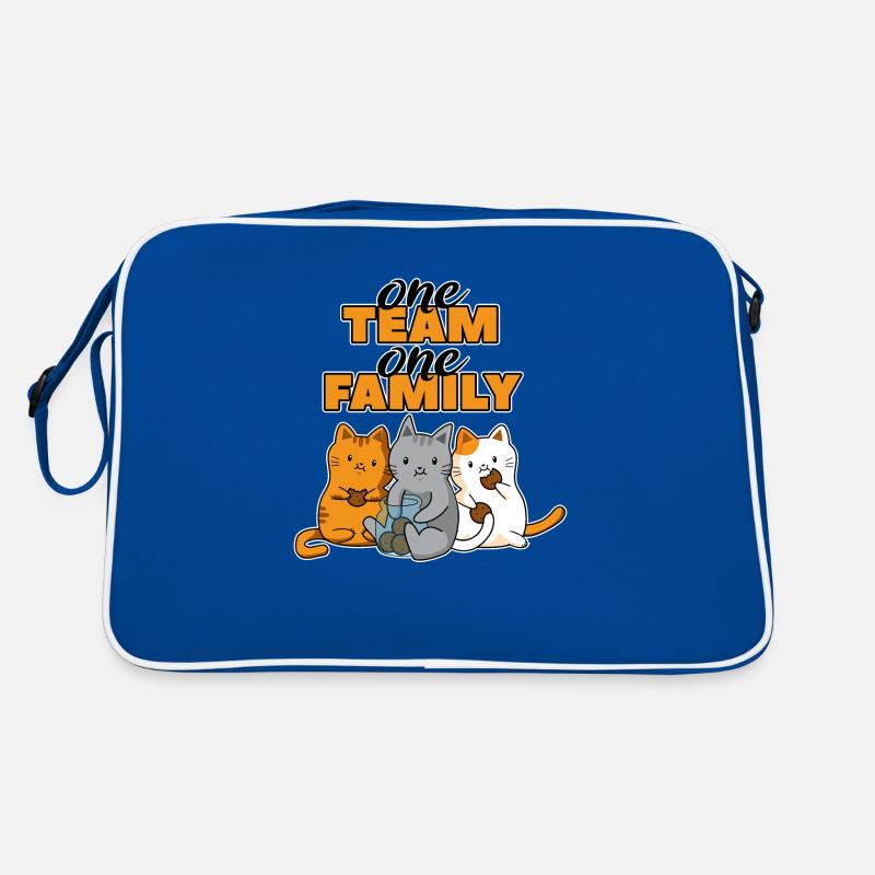 team family cat biscuits baking work colleagues Retro Bag