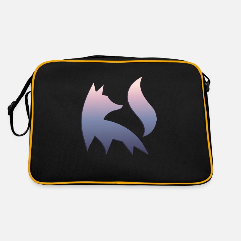 Fox Silhouette Forest Nature Animal Red Fox Forest Animal Retro Bag
