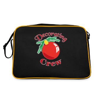 Decorating crew - Retro Bag - black/gold - Back
