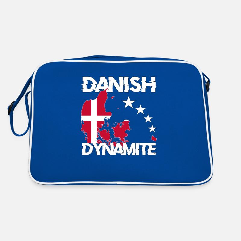 Denmark flag danish dynamite gift Retro Bag
