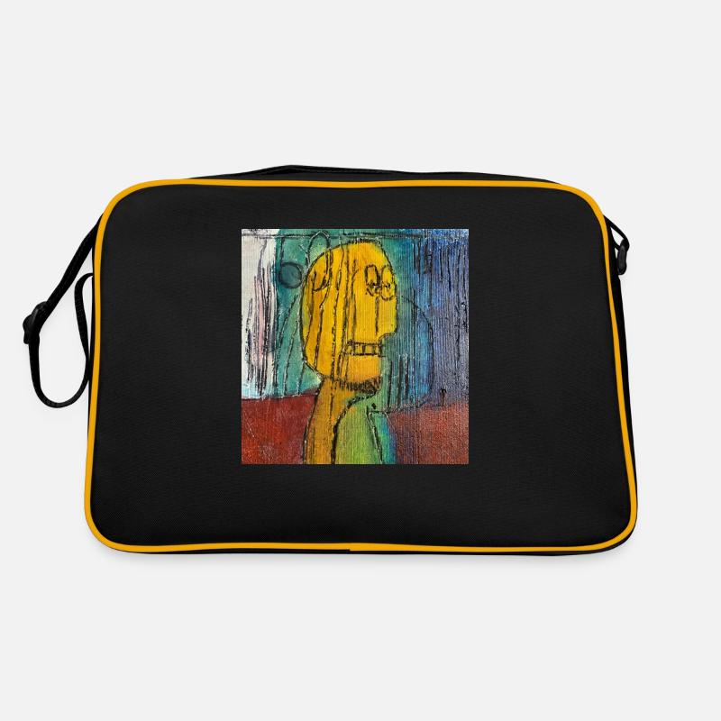Edgar - Retro Tasche - Schwarz/Gold