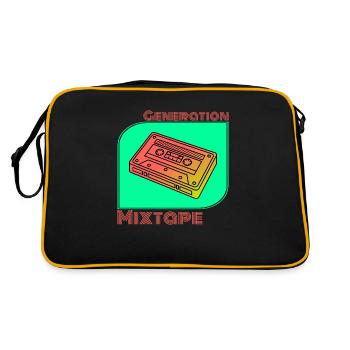 Generation Mixtape Cassette Kidcore Idée cadeau - Sac Retro - noir/or - Dos