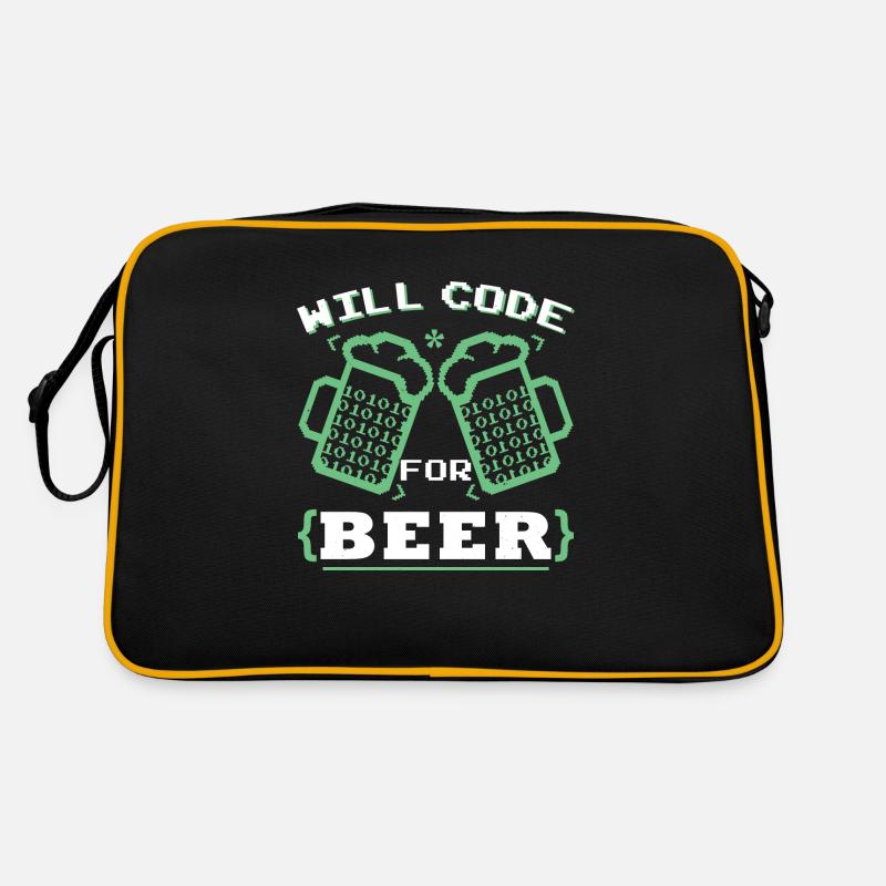 Lustige Programmierung Coder Programmierer Coder Codierung Retro Tasche