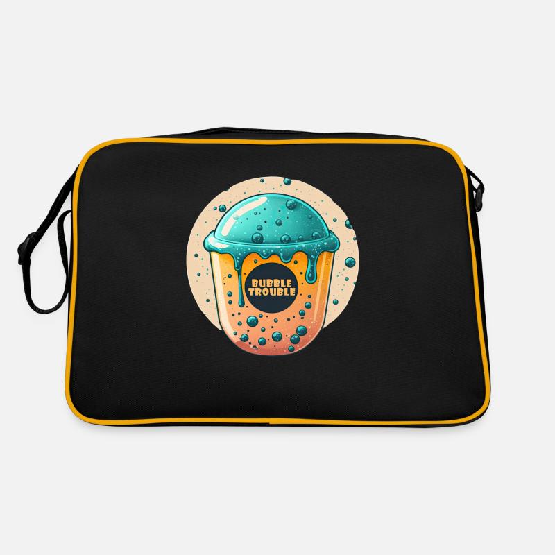 Bubble Trouble Bubble Tea Retro Tasche