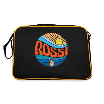 Rossii Shirt Vintage Sunset Rossii Groovy Tie Dye - Sac Retro - noir/or - Dos