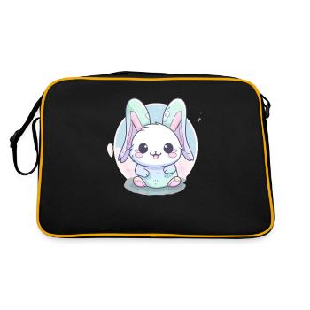 Easter Bunny Easter Bunny Bunny Gift - Retro Bag - black/gold - Back