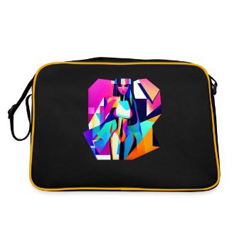 The Woman - Retro Bag - black/gold - Back