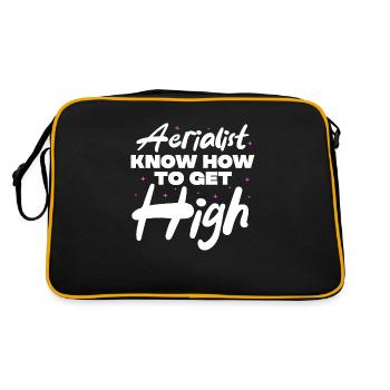 Aerialist know how to get high - Retro Bag - black/gold - Back