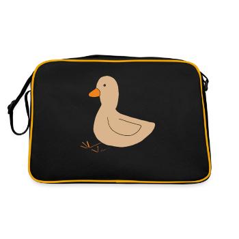 Beige canard - Sac Retro - noir/or - Dos