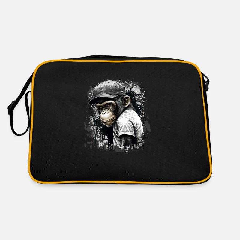 mignon bébé singe Sac Retro