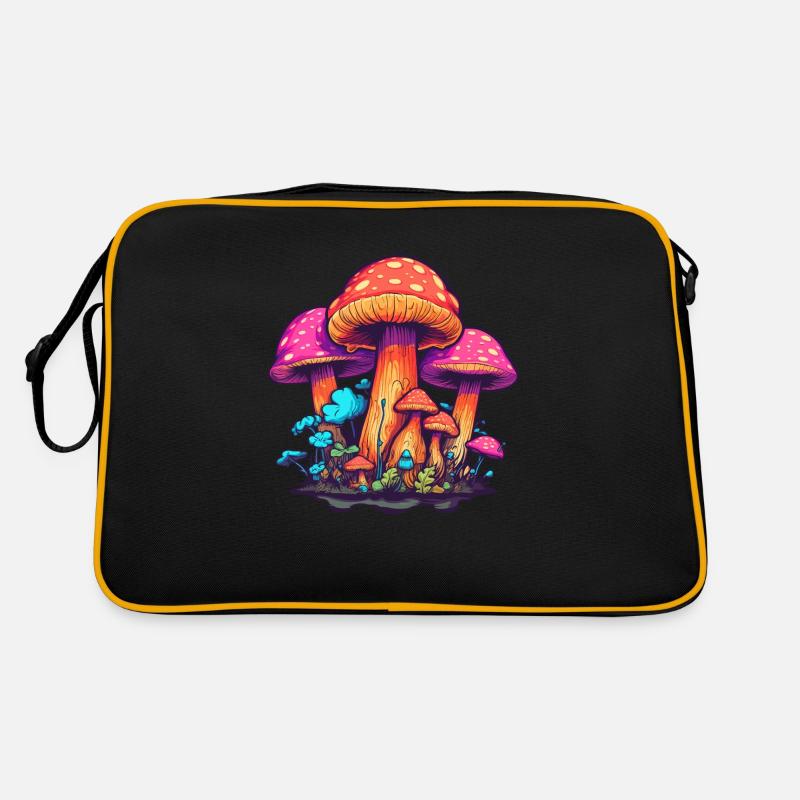 Psychedelischer Champi Retro Tasche