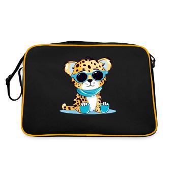 Malo the Leopard - Retro Bag - black/gold - Back