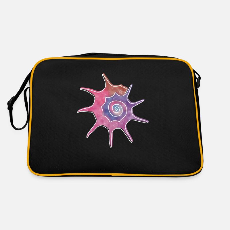 "Bolma", Boho Line Art Design, Serie "Shells" Retro Tasche