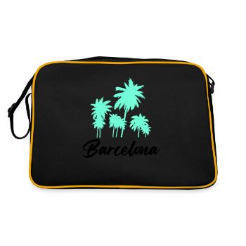 Barcelona - Retro Bag - black/gold - Back