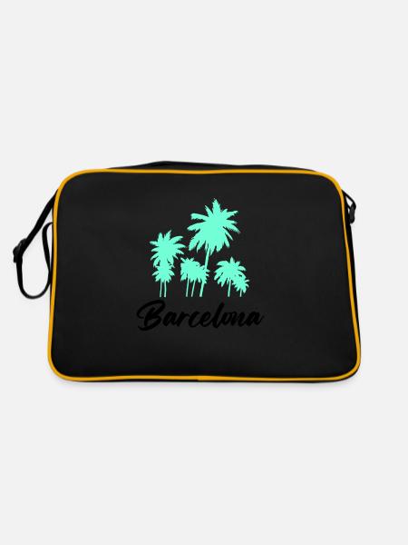 Barcelone - Sac Retro - noir/or - Dos