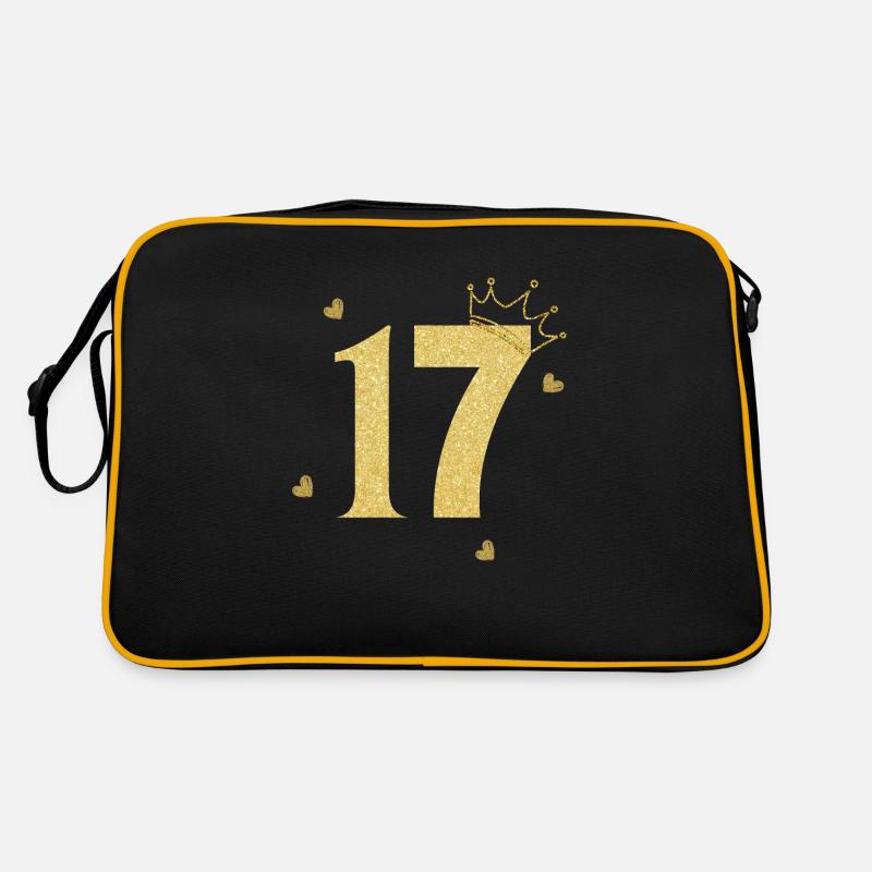 17th anniversary golden crown Retro Bag