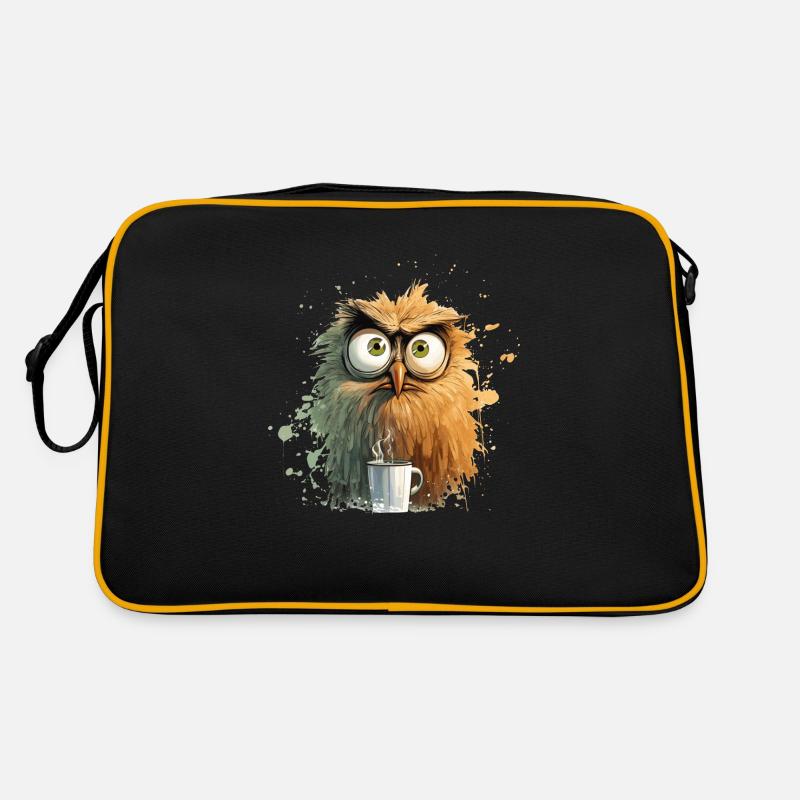 Grouch du matin - Sac Retro - noir/or