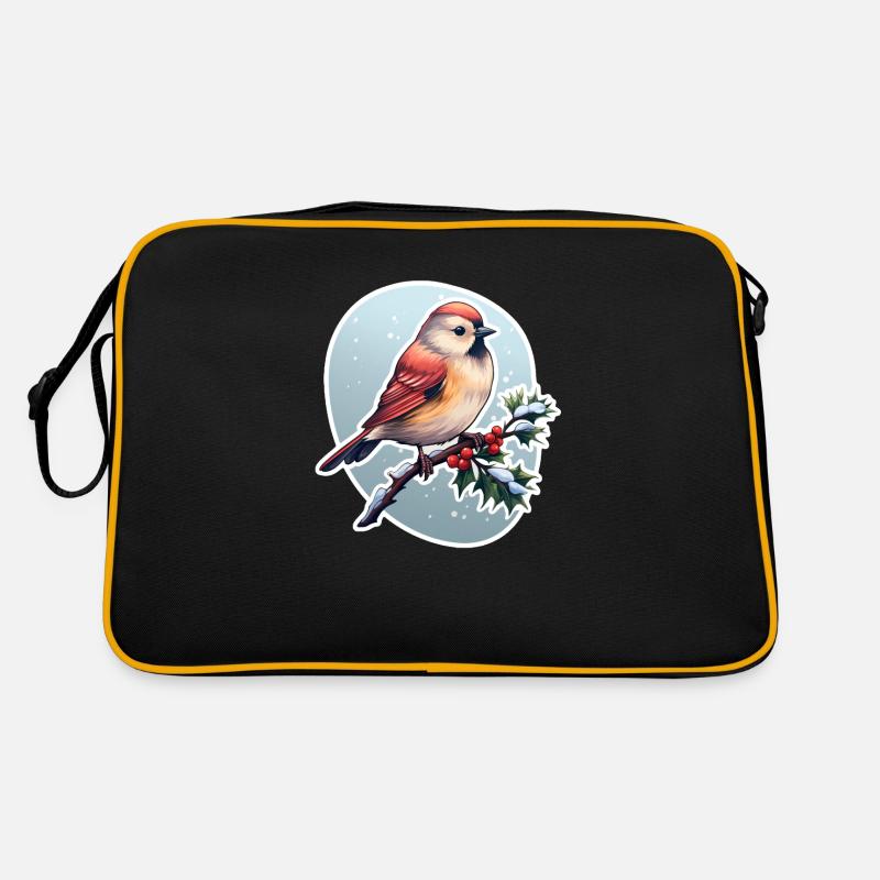 Winter bird Retro Bag