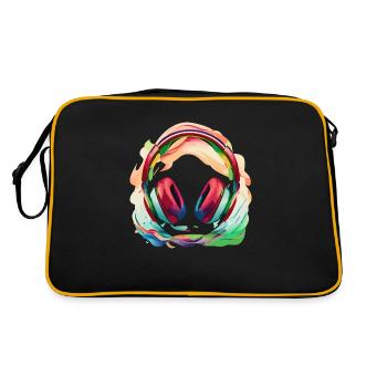 Splash Headphones - Retro Bag - black/gold - Back