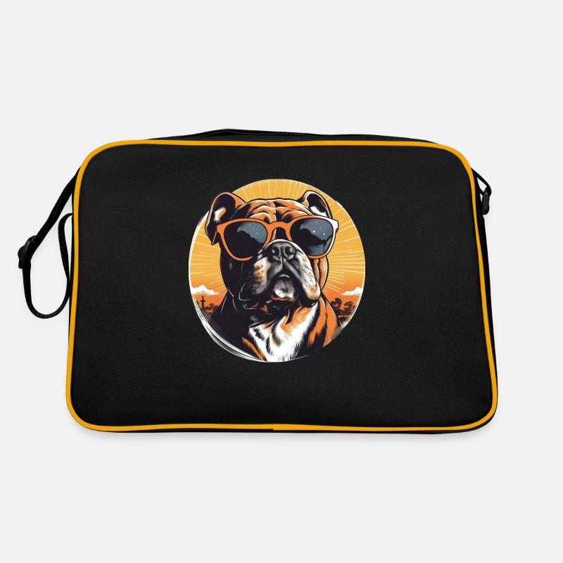 Bouledogue 2 - Sac Retro - noir/or