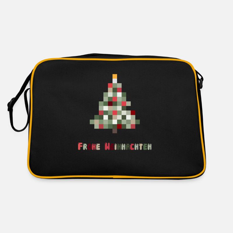 Merry Christmas 8-Bit Retro Christmas Tree Retro Bag