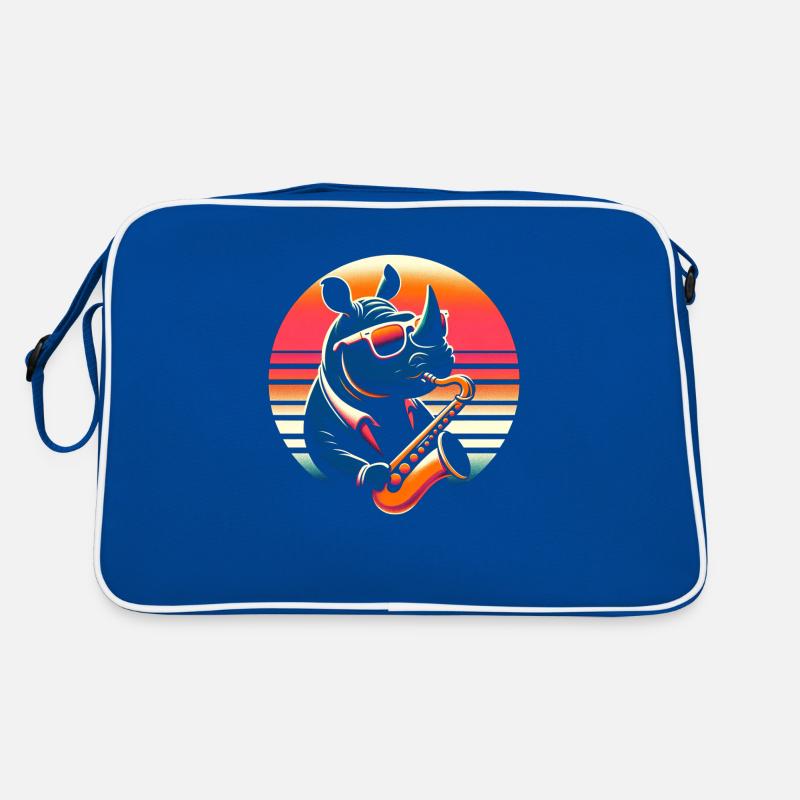 Nashorn Saxophon Retro Tasche