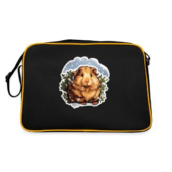 Cochon d’Inde d’hiver - Sac Retro - noir/or - Dos