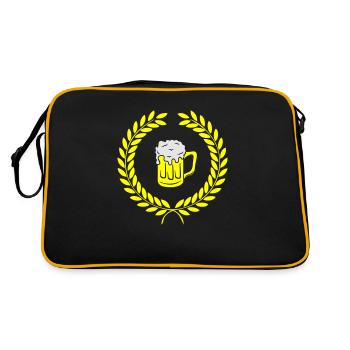 Armoiries de la bière - Sac Retro - noir/or - Dos