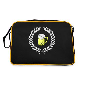 Beer Coat of Arms - Retro Bag - black/gold - Back