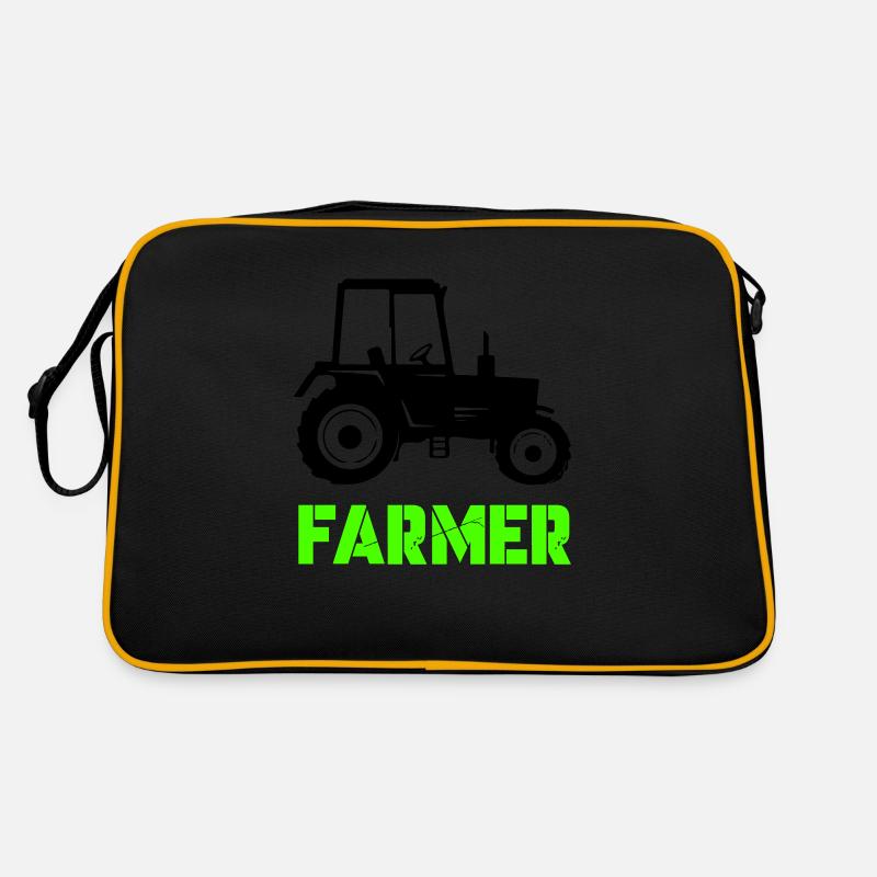 Tractor Farmer Retro Bag