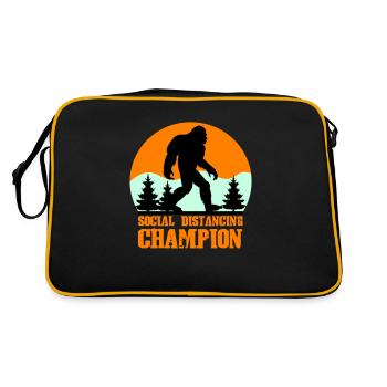 Distanciation sociale Big Foot - Sac Retro - noir/or - Dos