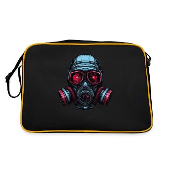 Gas mask - Retro Bag - black/gold - Back