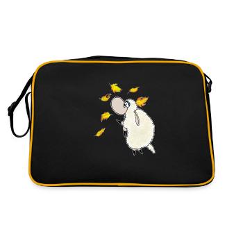 Wolly Sheepling Automne Feuille Chute - Sac Retro - noir/or - Dos