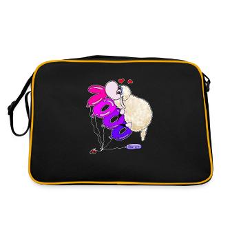 Wolly Sheepling 1000 abonnés - Sac Retro - noir/or - Dos