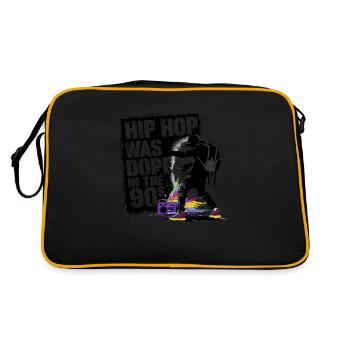 Retour aux années 90 – Hip-Hop Oldschool - Sac Retro - noir/or - Dos