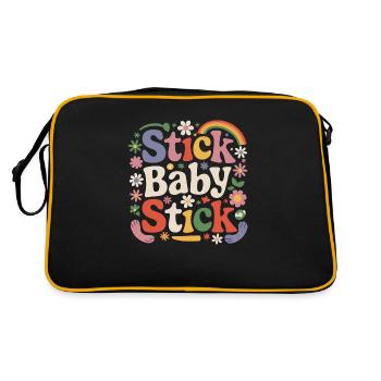 Courage and hope on the IVF journey - Retro Bag - black/gold - Back