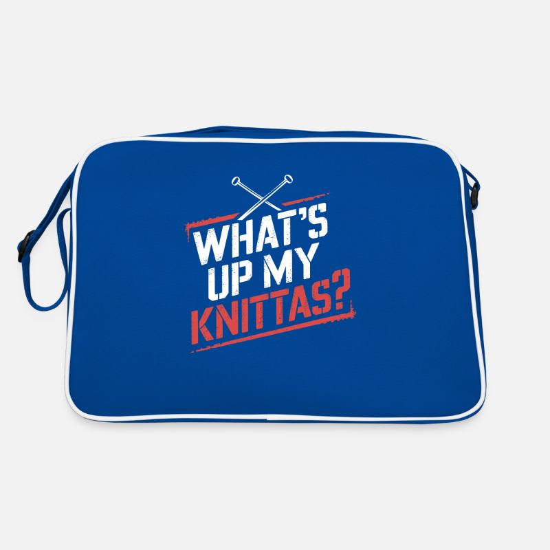 Strickspaß mit kreativem Humor Retro Tasche