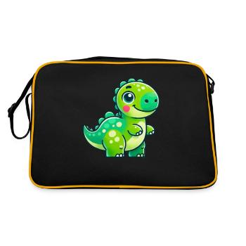 Bande dessinée Dino - Sac Retro - noir/or - Dos