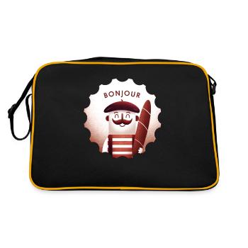 Français Bonjour - Sac Retro - noir/or - Dos