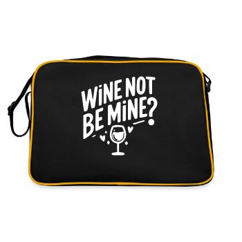 Wine Not Be Mine - Retro Bag - black/gold - Back