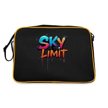 sky is the limit - Retro Bag - black/gold - Back