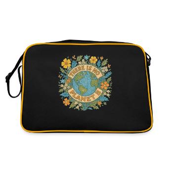 Il n’y a pas de planète b - Sac Retro - noir/or - Dos