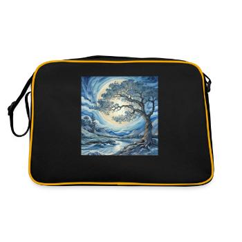 Yggdrasil – Tree of Life - Retro Bag - black/gold - Back