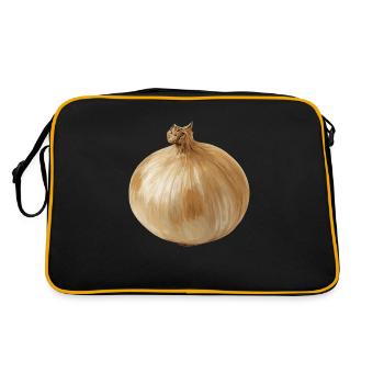 zwiebel - Retro Tasche - Schwarz/Gold - Hinten