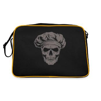 Totenkopf Koch Skull - Retro Bag - black/gold - Back