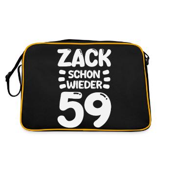 Zack 59 again! Birthday - Retro Bag - black/gold - Back