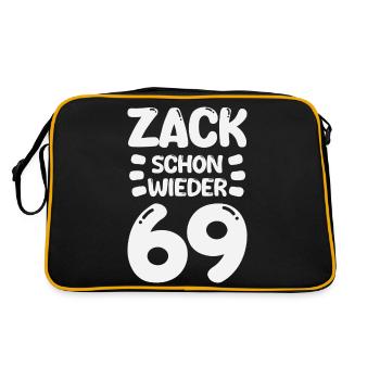 Zack 69 again! Birthday - Retro Bag - black/gold - Back
